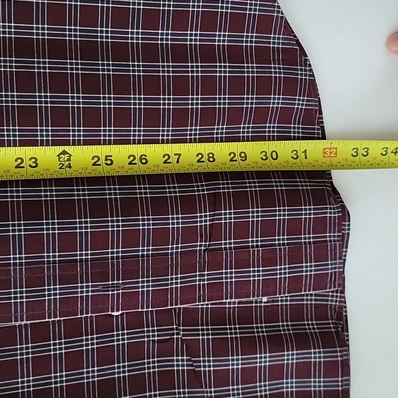 Nautica Plaid Button Down Men's Shirt Size Large 80's Two-Ply Cotton - Picture 7 of 8